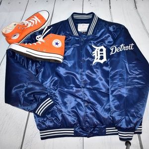 MLB Detroit Tigers Navy Bomber Jacket 🐯⚾️💙